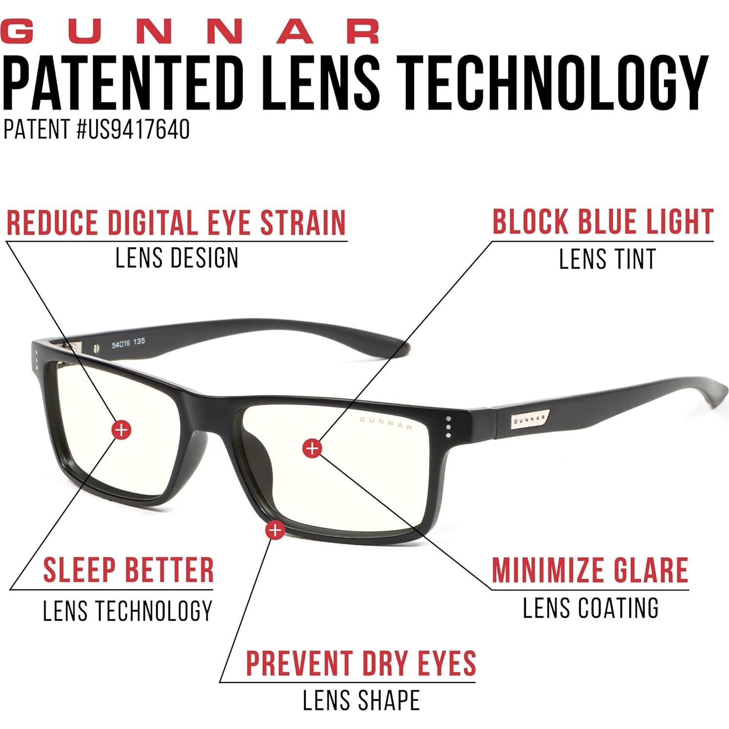 Gafas de Lectura Gunnar Vertex - Bloqueo 65% Luz Azul