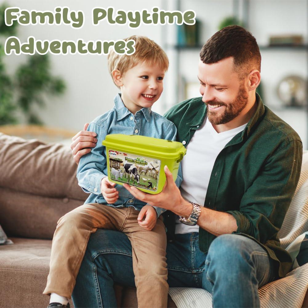 Juguete de Granja BOLZRA con 2 Tractores y Sonido