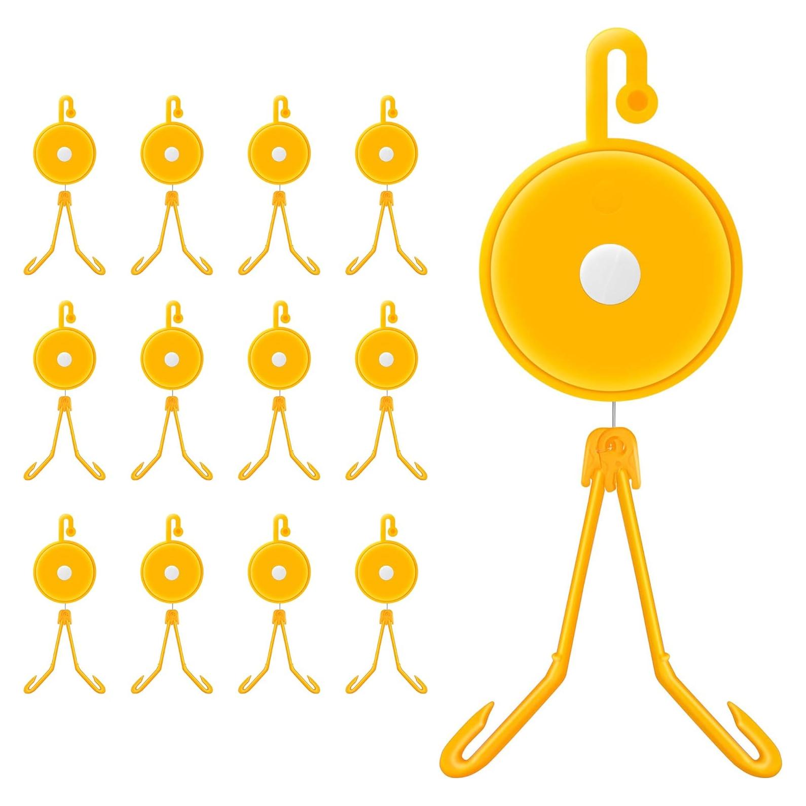 Yoyo Retráctil para Plantas VIVOSUN 12 PCS Amarillo 147 cm