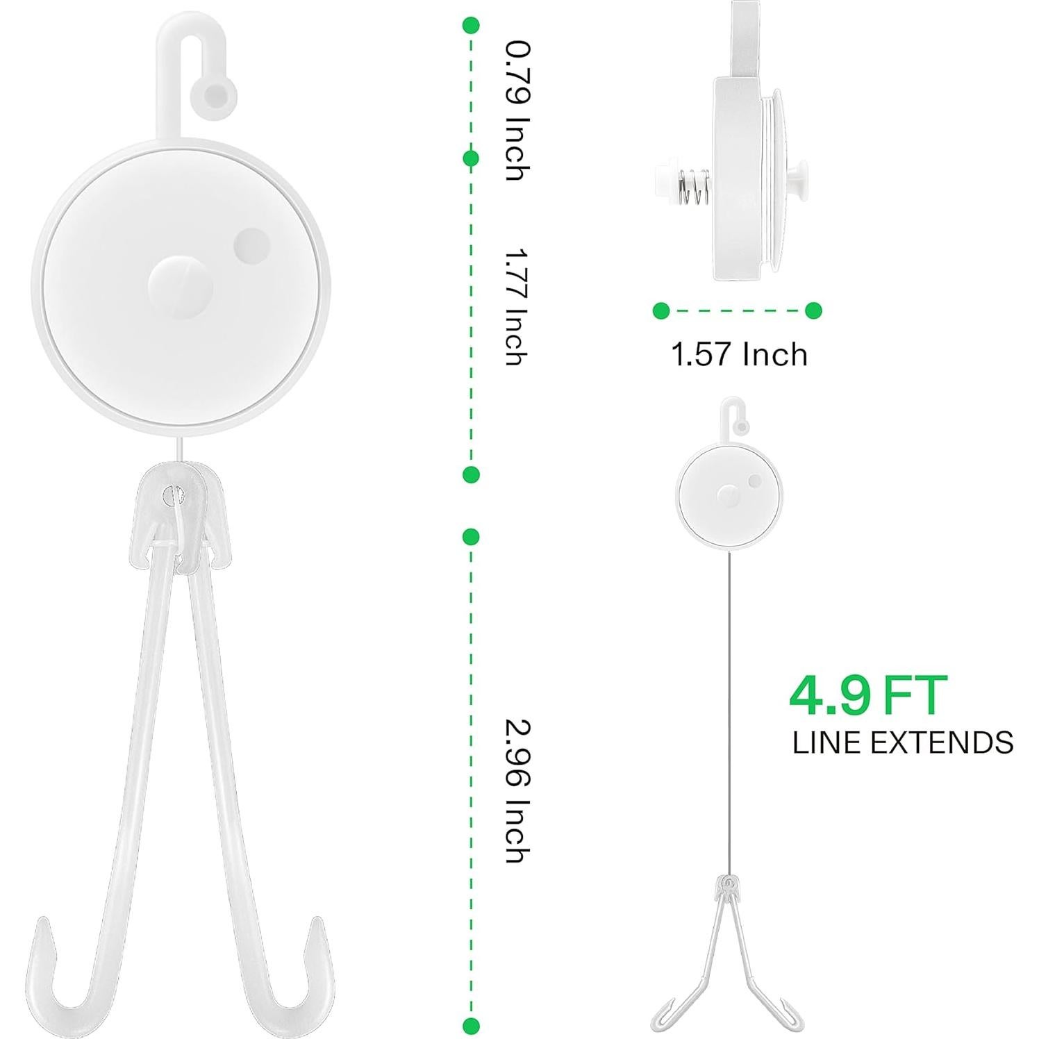 Yoyo Retráctil para Plantas VIVOSUN 12 PCS Soporte Jardín