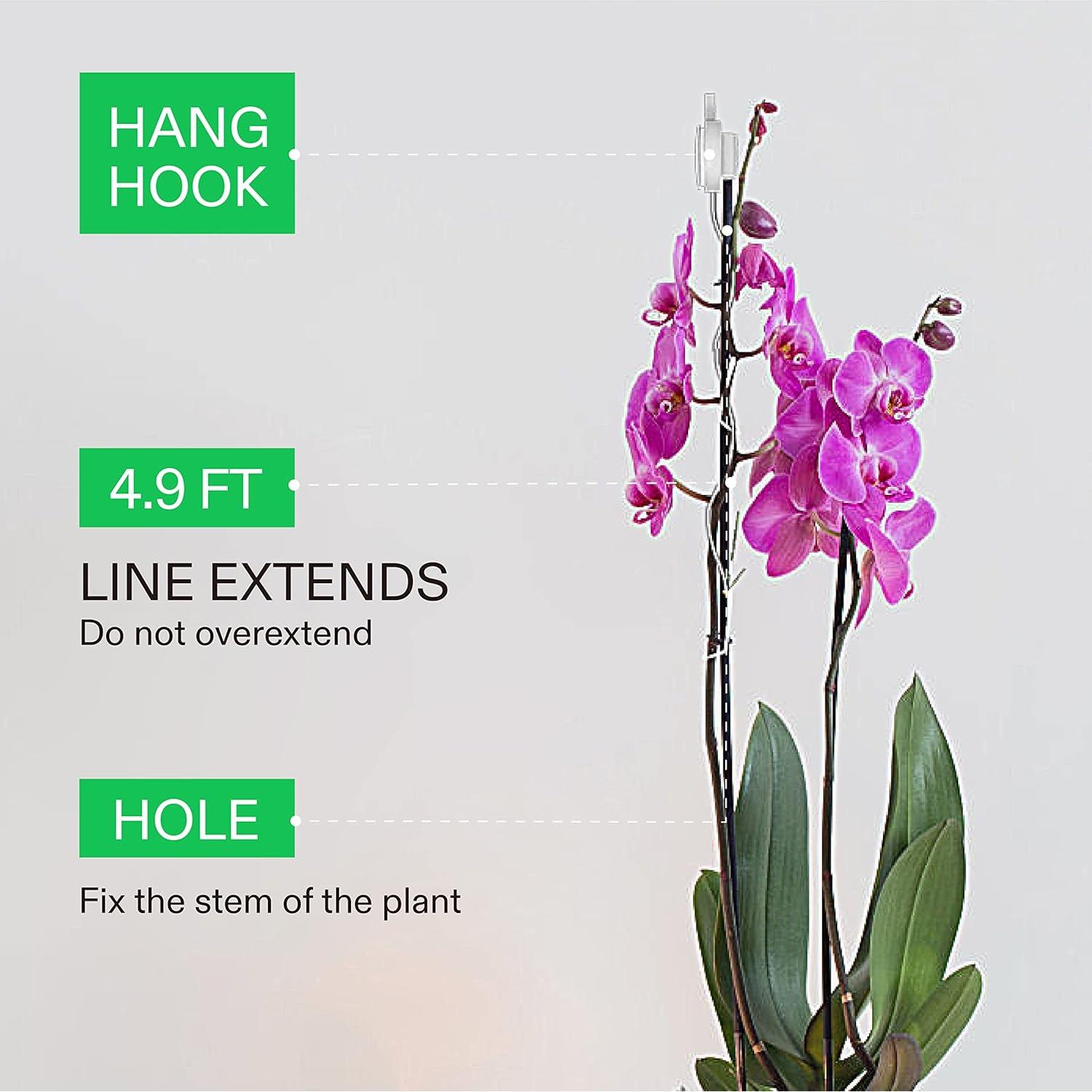 Yoyo Retráctil para Plantas VIVOSUN 12 PCS Soporte Jardín