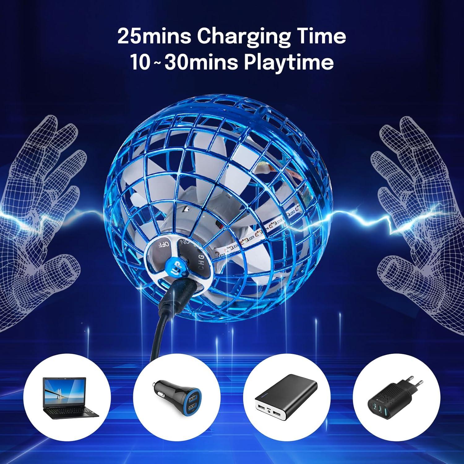 Bola Voladora RGB OKPOW TSM006-B para Niños y Adolescentes