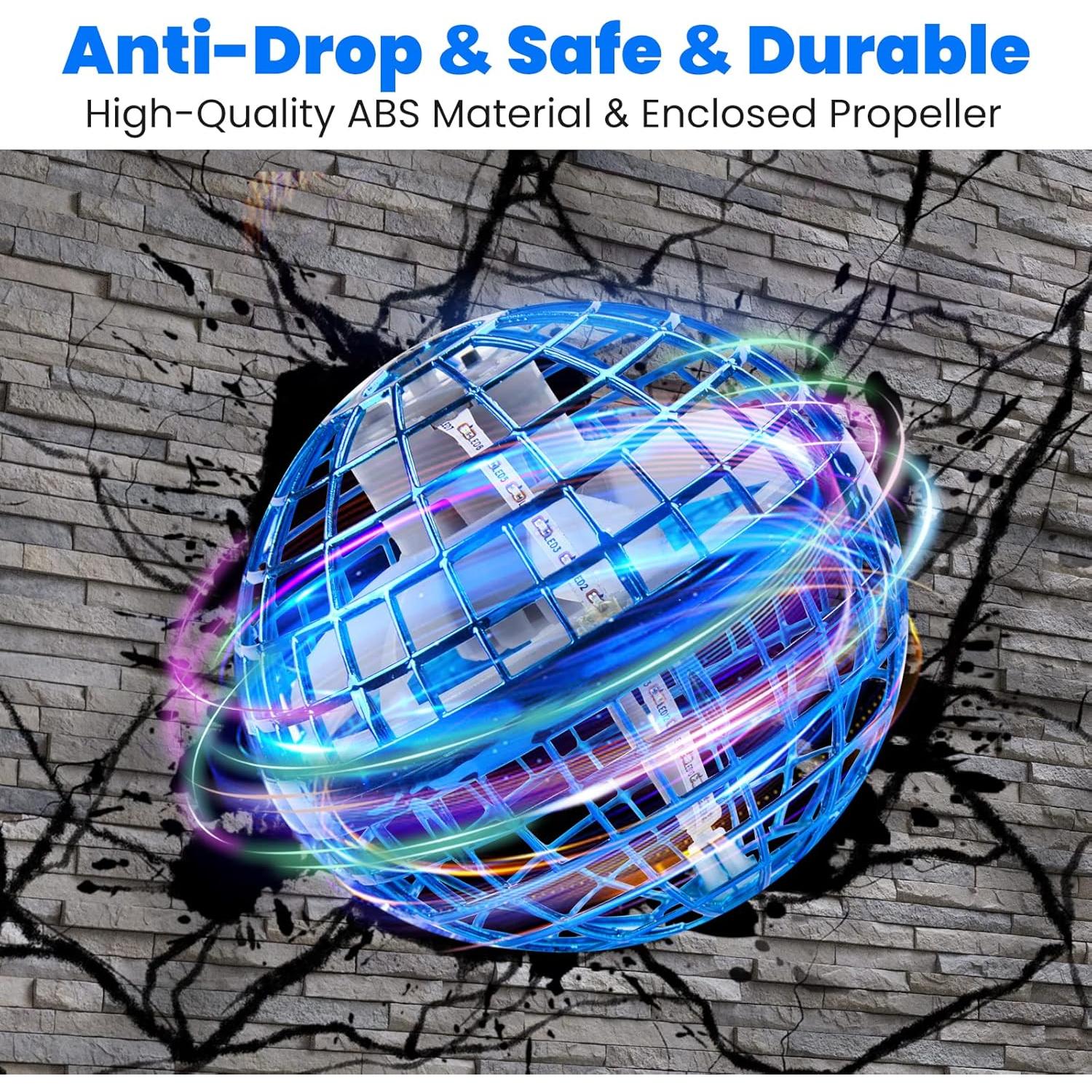 Bola Voladora RGB OKPOW TSM006-B para Niños y Adolescentes