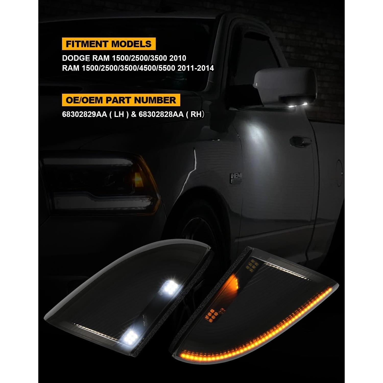 Luces de Charco LED NEIFILES para Dodge Ram 1500 2009-2021