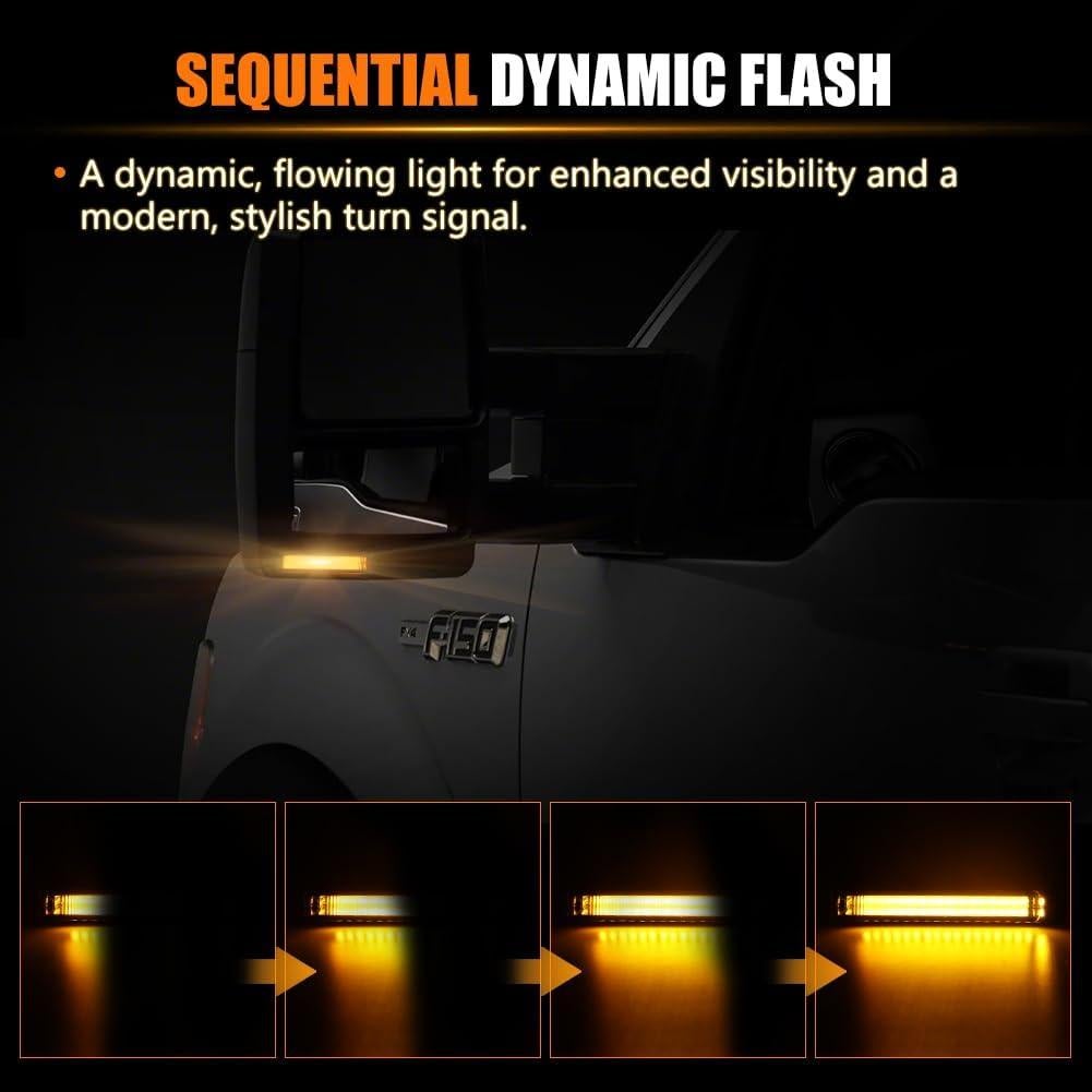 Luces de Marcador LED Secuenciales ATROVI para Ford F150 2004-2014