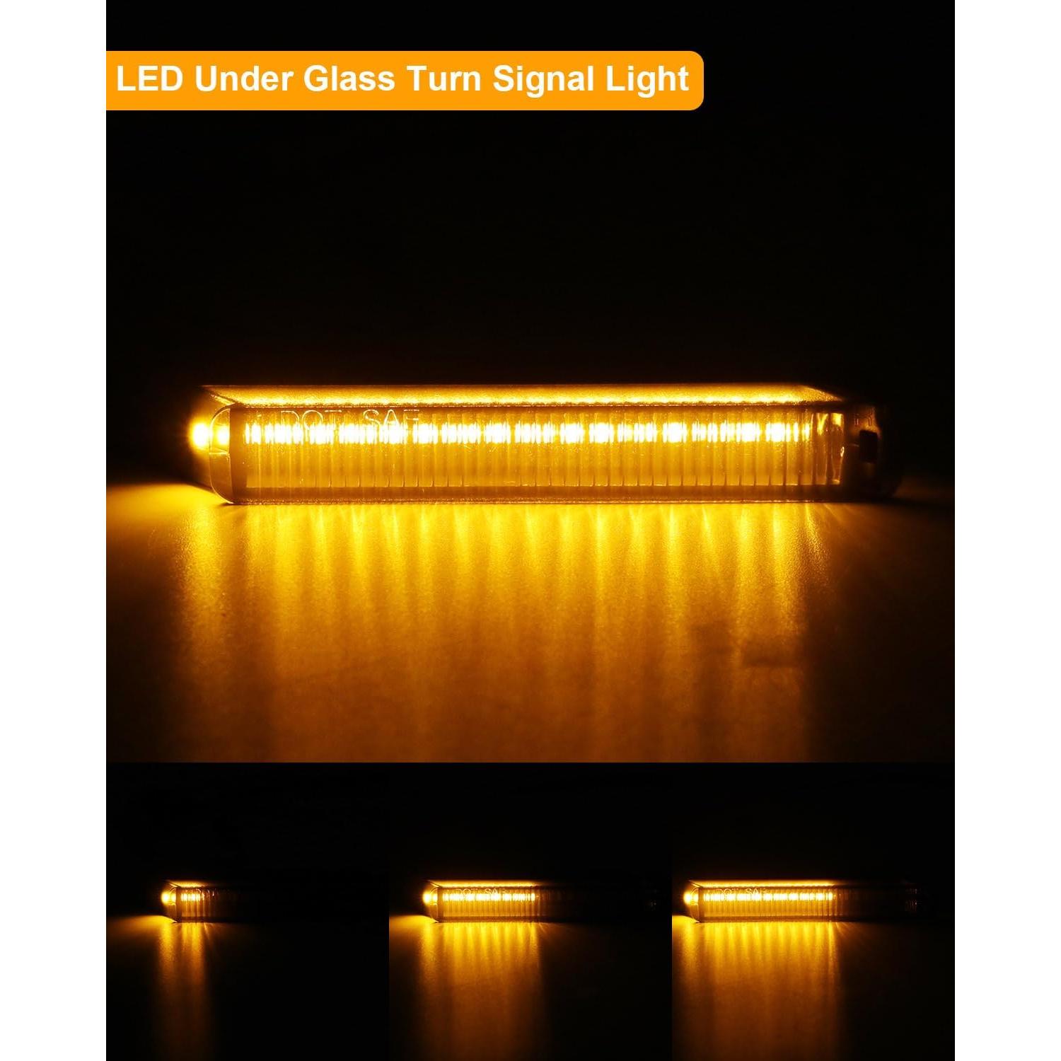 Luces de Señal de Giro LED Aexploer para Espejo Lateral F150 2004-2014