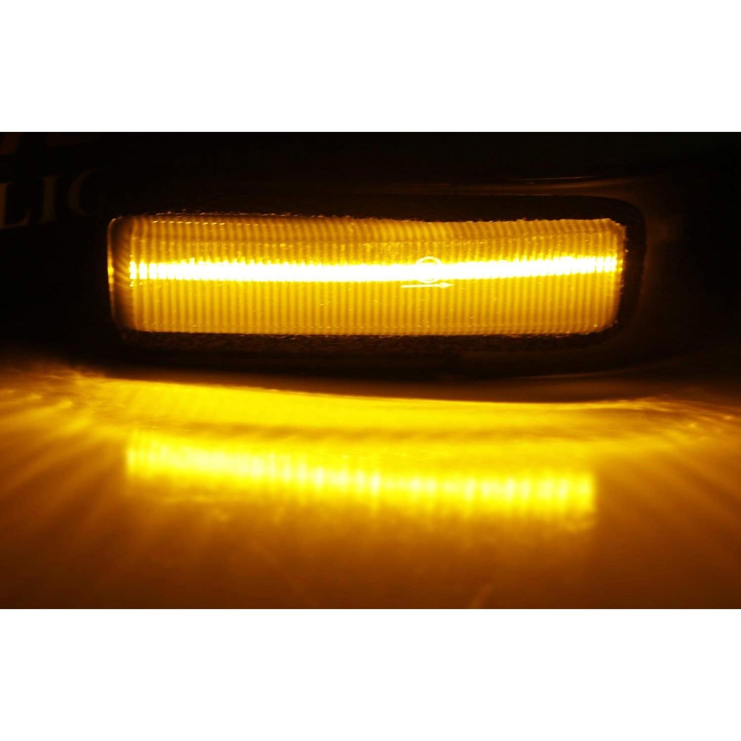 Luz LED Ámbar Lente Ahumada Espejo Lateral iJDMTOY Ford F150 2015-2020