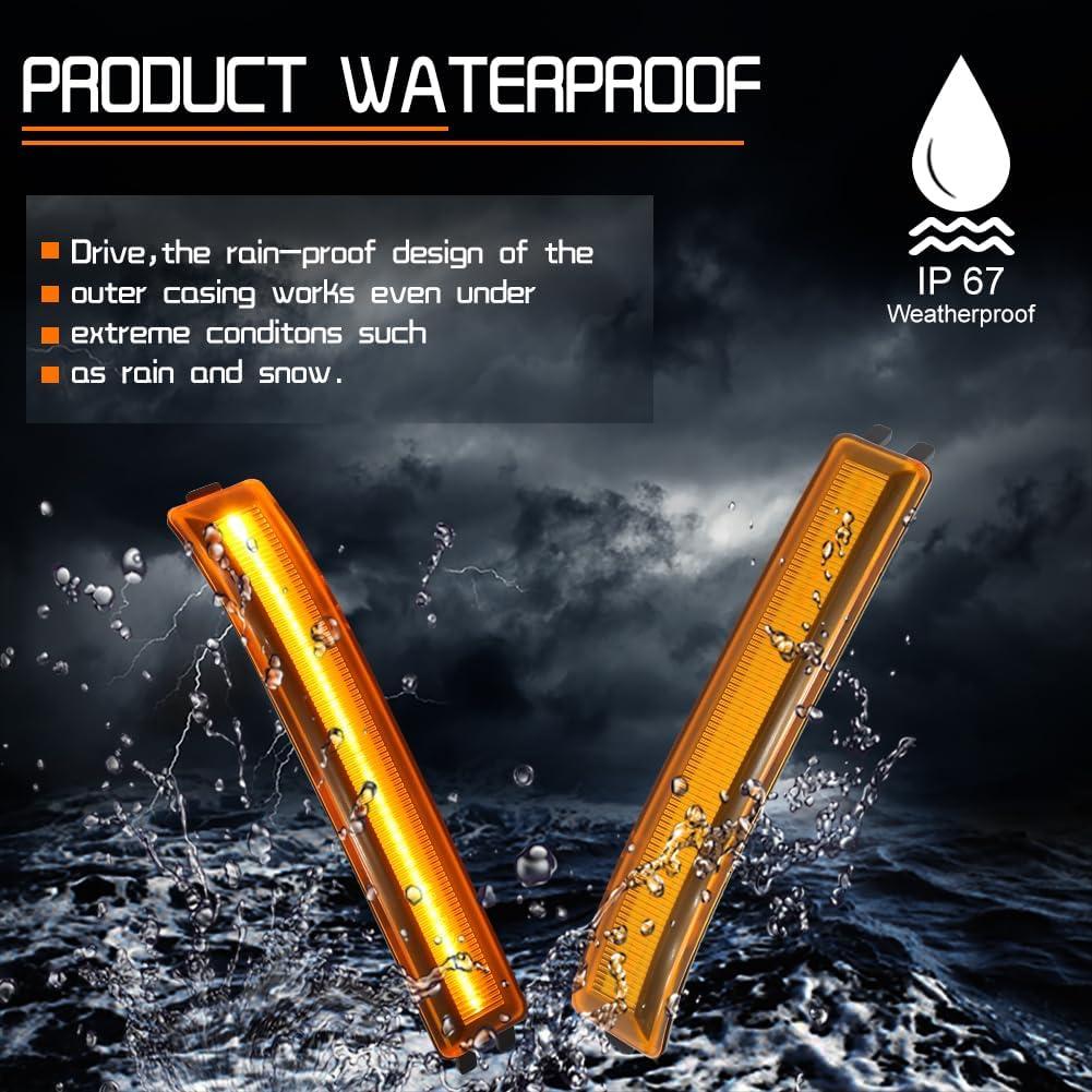 Luces de Señal de Giro LED Tonsya Ámbar para Ford F150 2009-2014