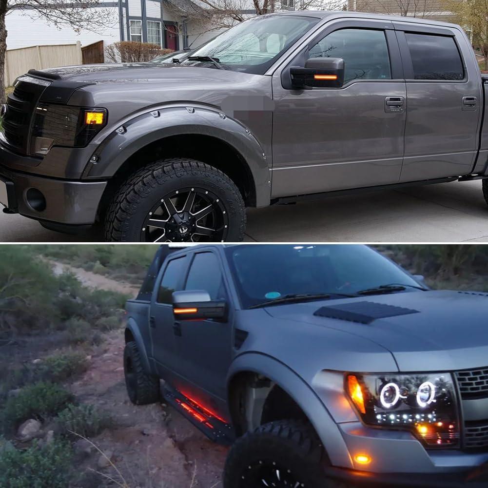 Luces de Señal de Giro LED Tonsya Ámbar para Ford F150 2009-2014