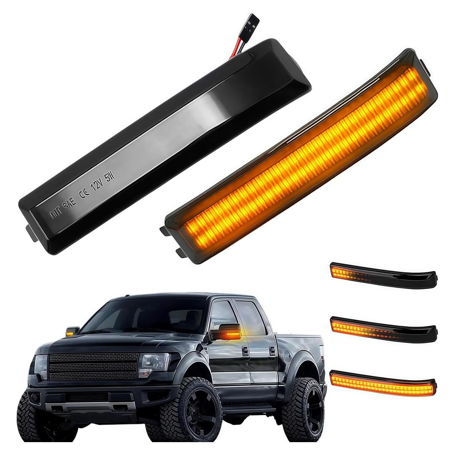 Luces de señal de giro LED HAHLOMEI para Ford F150 2009-2014
