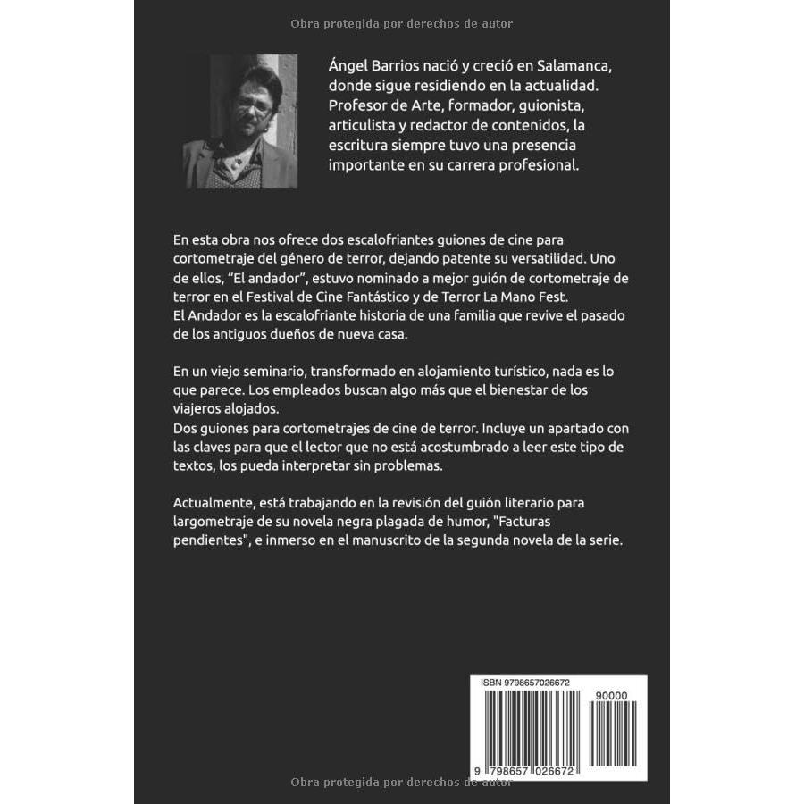 EL ANDADOR / EL SEMINARIO: Guiones para cortometrajes. Cine de terror. (Serie AVERNO. Terror, suspense, thriller psicológico, misterio.) (Spanish Edition)