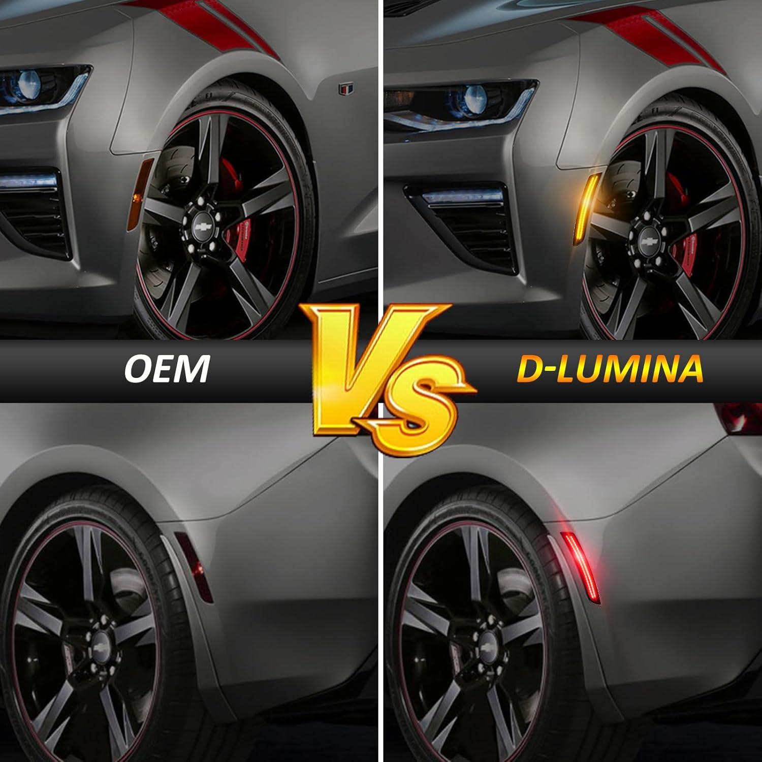 Luces de Marcador Lateral LED D-Lumina para Chevy Camaro 2016-2023
