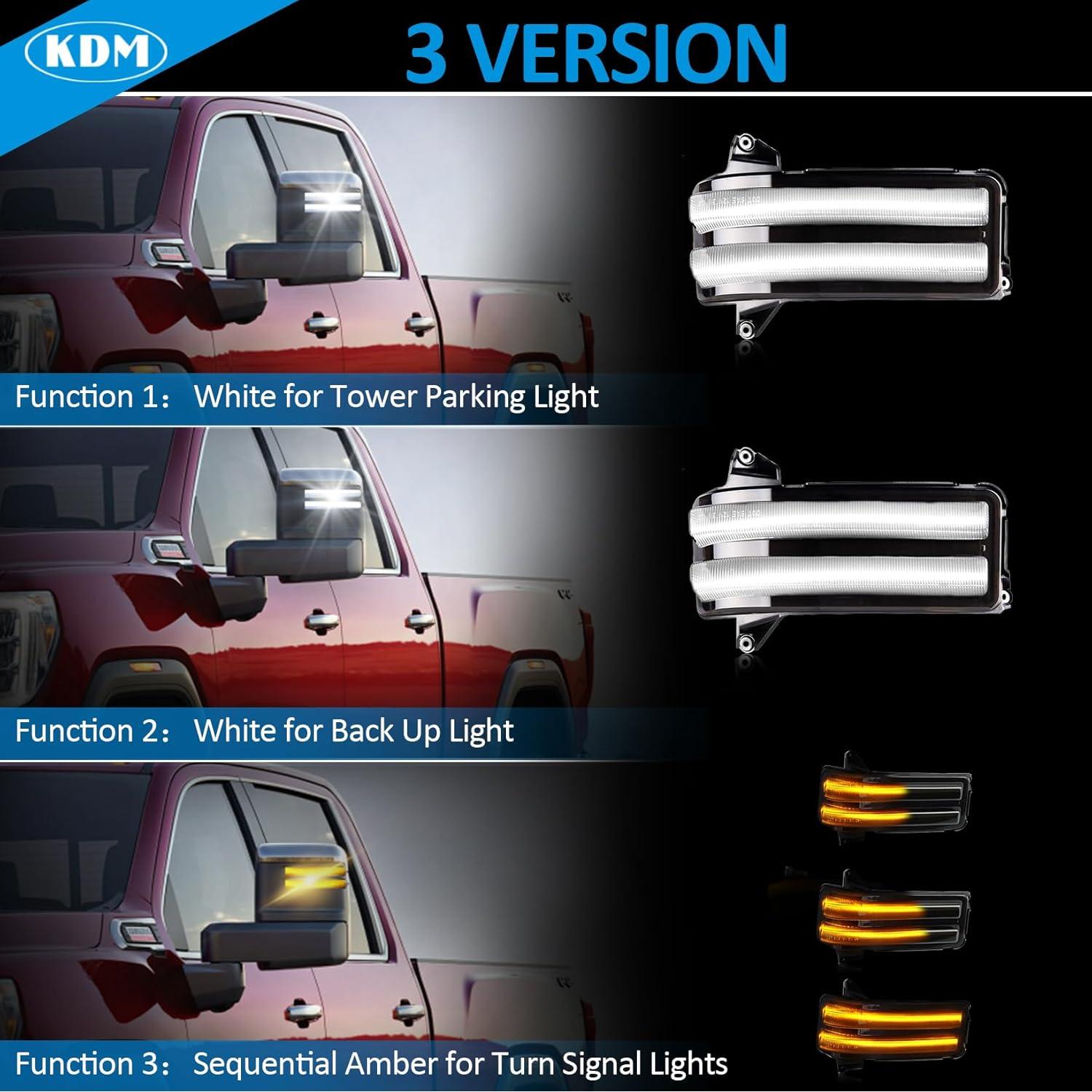 KDM Luz de Señal de Giro LED para Espejo Lateral 2020-2023