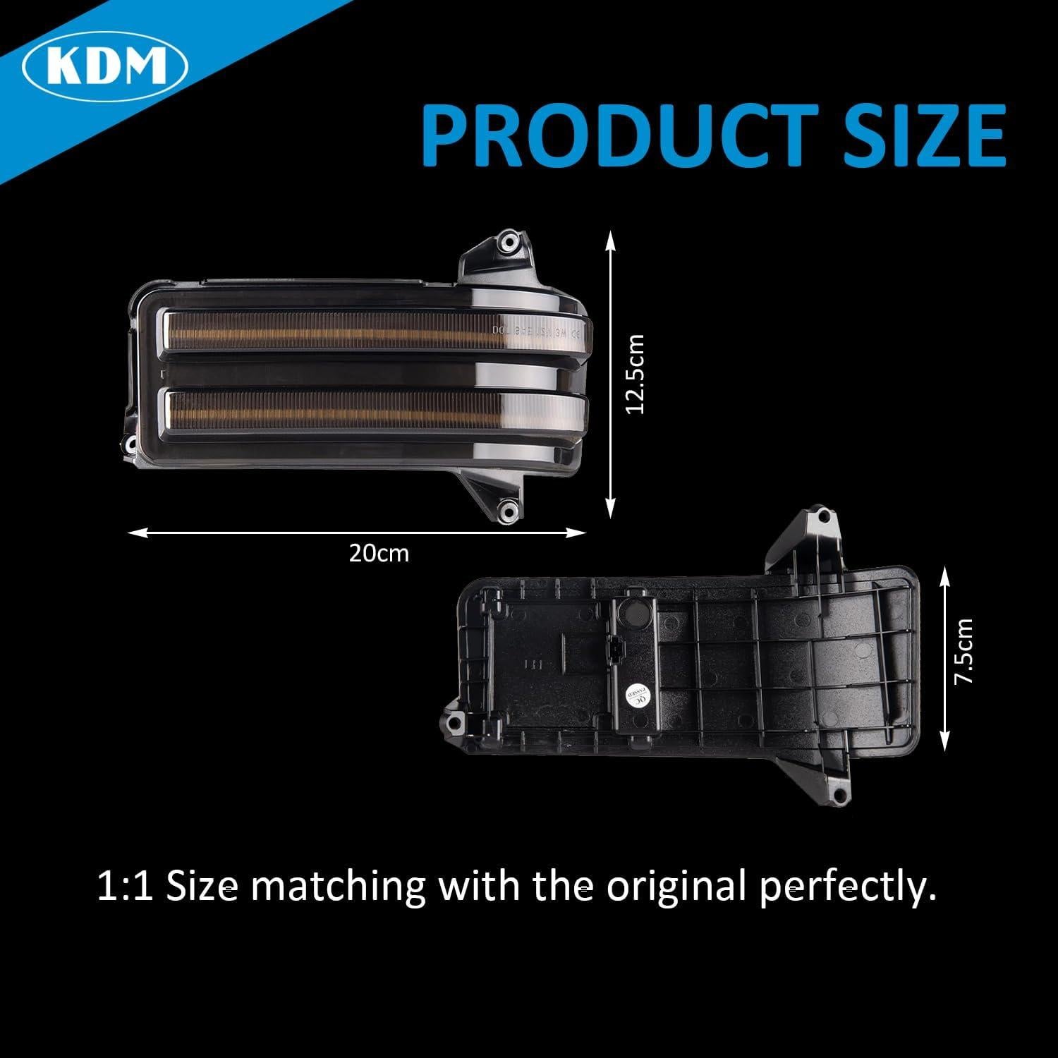 KDM Luz de Señal de Giro LED para Espejo Lateral 2020-2023