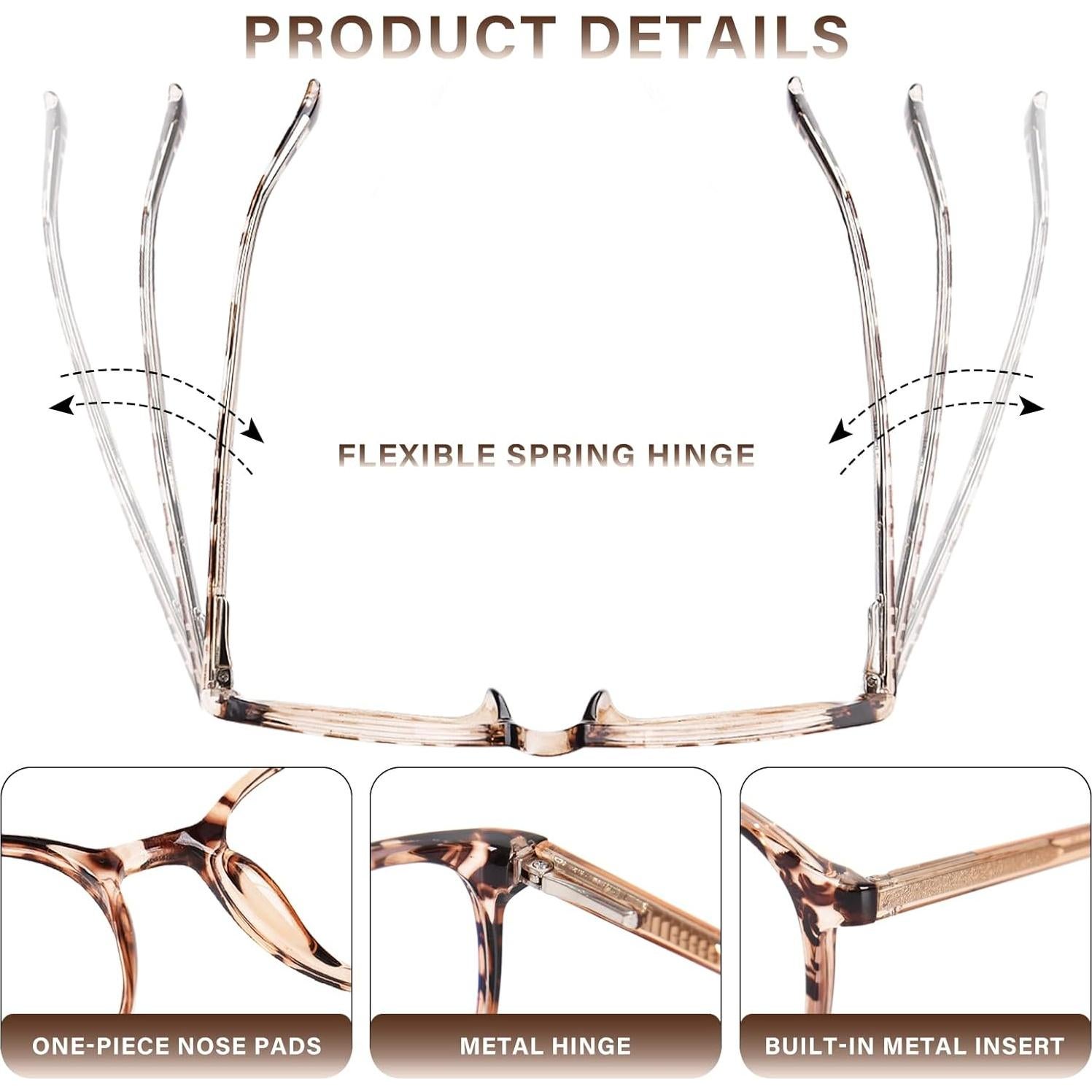 Gafas de Lectura Progresivas OPTOFENDY 2.5x TR90 Anti-Luz Azul