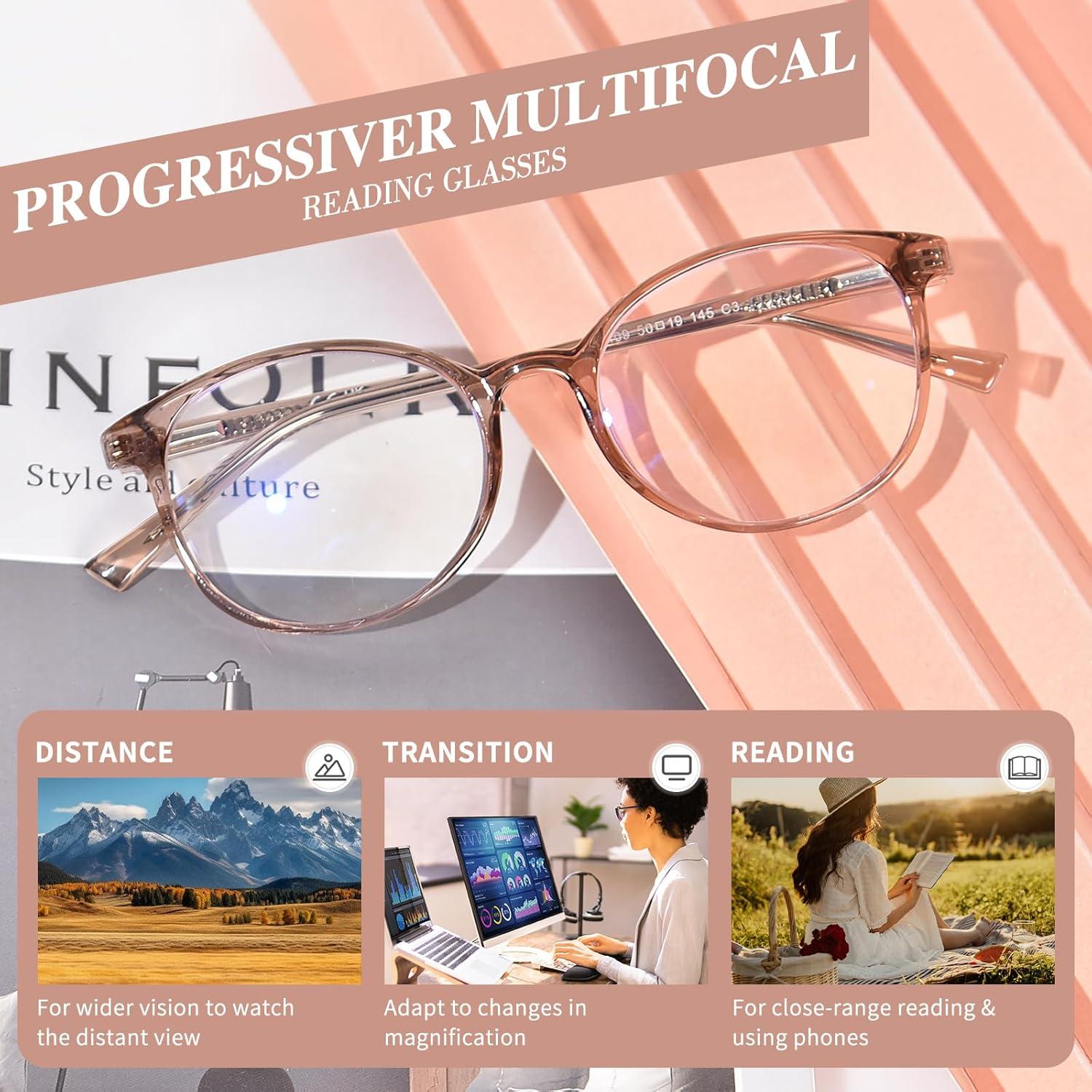 Gafas Progresivas OPTOFENDY TR90 Anti Luz Azul 1.0x