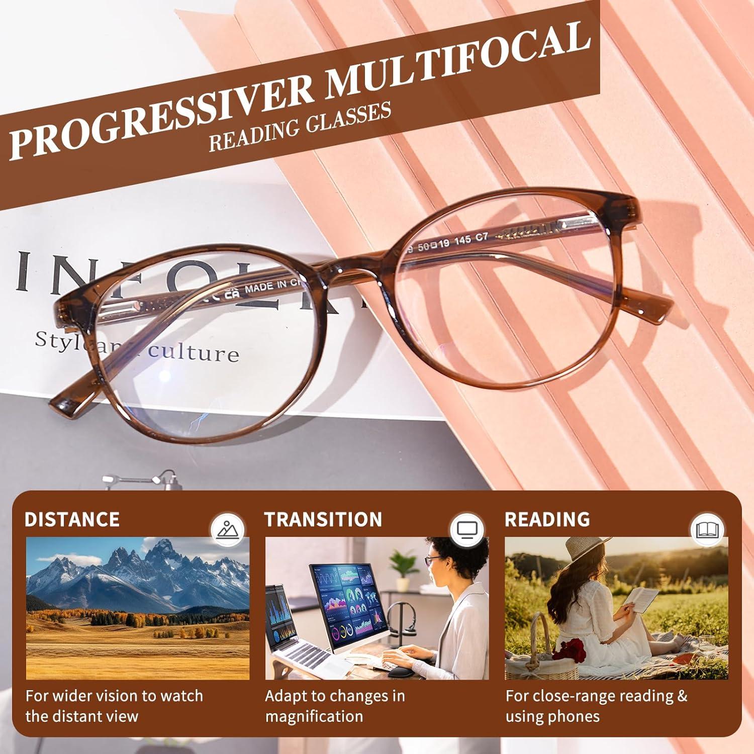 Gafas de Lectura Progresivas OPTOFENDY TR90 2.25x Azul