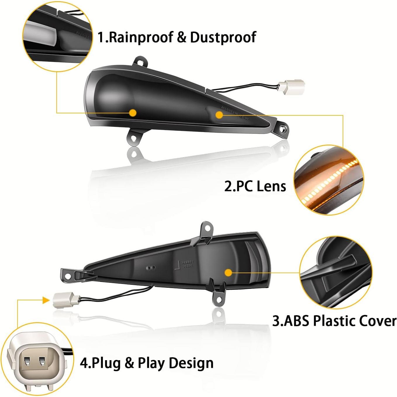 Luz de Señal de Giro Dinámica Asasytal para Honda Civic 2005-2012