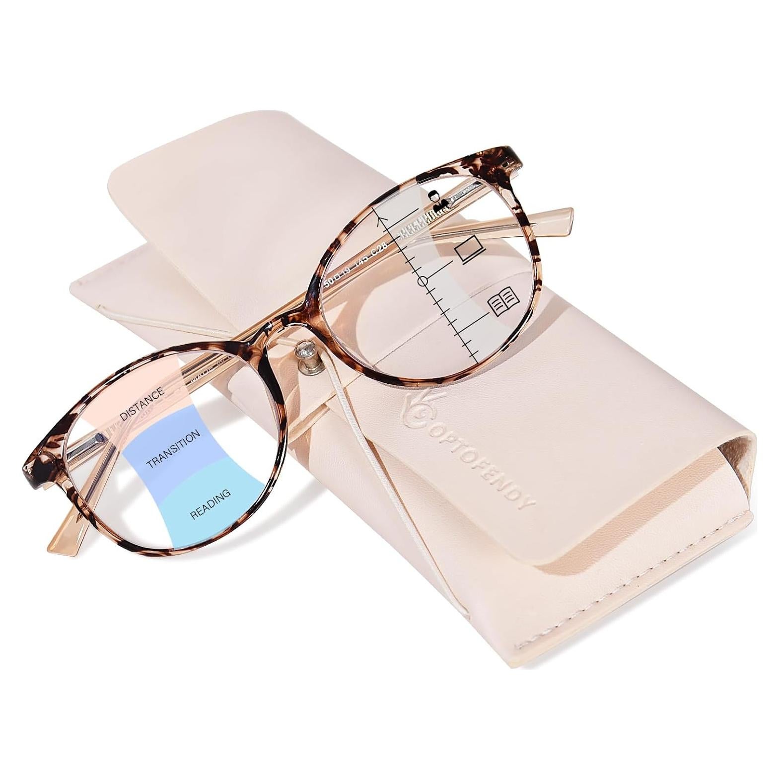 Gafas Progresivas OPTOFENDY TR90 Tortuga 2.25x Anti-reflejo