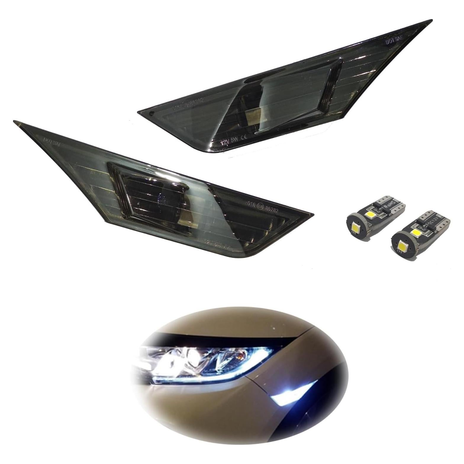 Luces de Marcador Lateral LED Venyeeda para Honda Civic 2016-2021