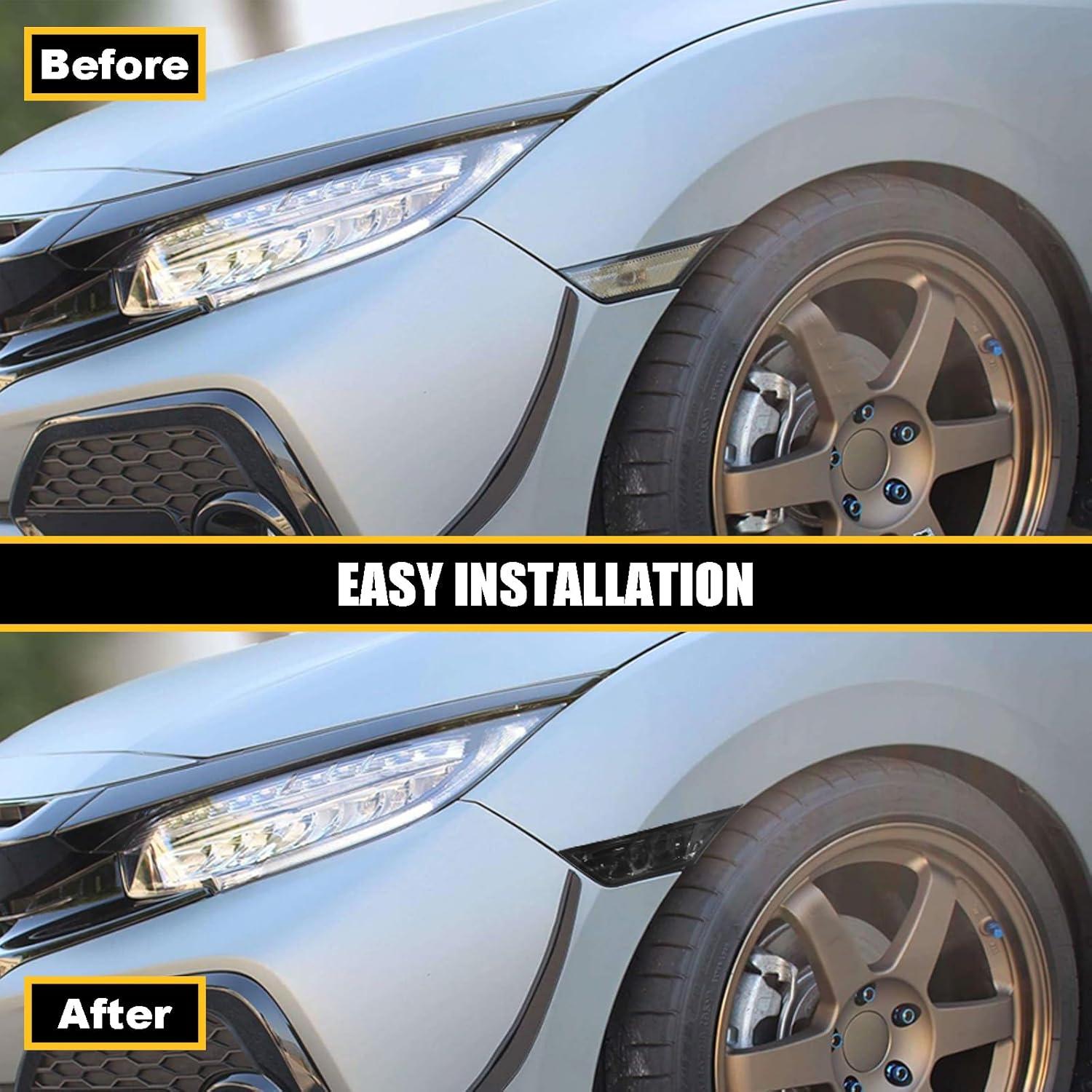 Luces de Marcador Lateral LED Venyeeda para Honda Civic 2016-2021