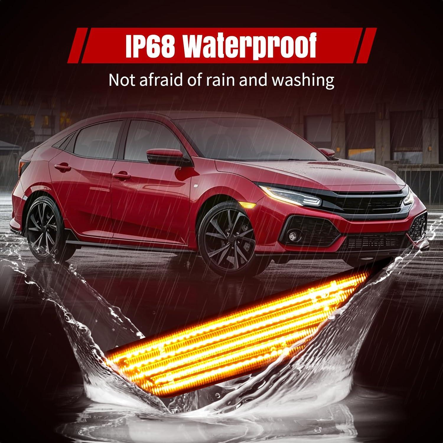 Luces de Marcador LED Lateral RIDLOG para Honda Civic 2016-2021