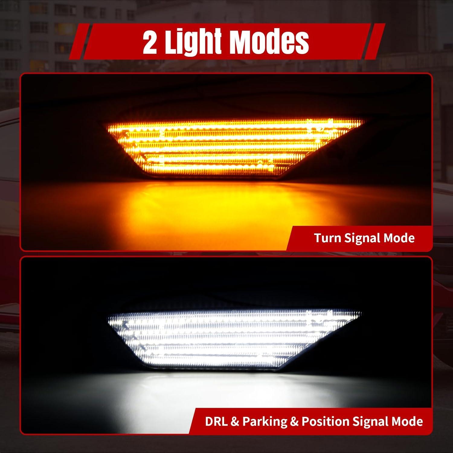 Luces de Marcador LED Lateral RIDLOG para Honda Civic 2016-2021