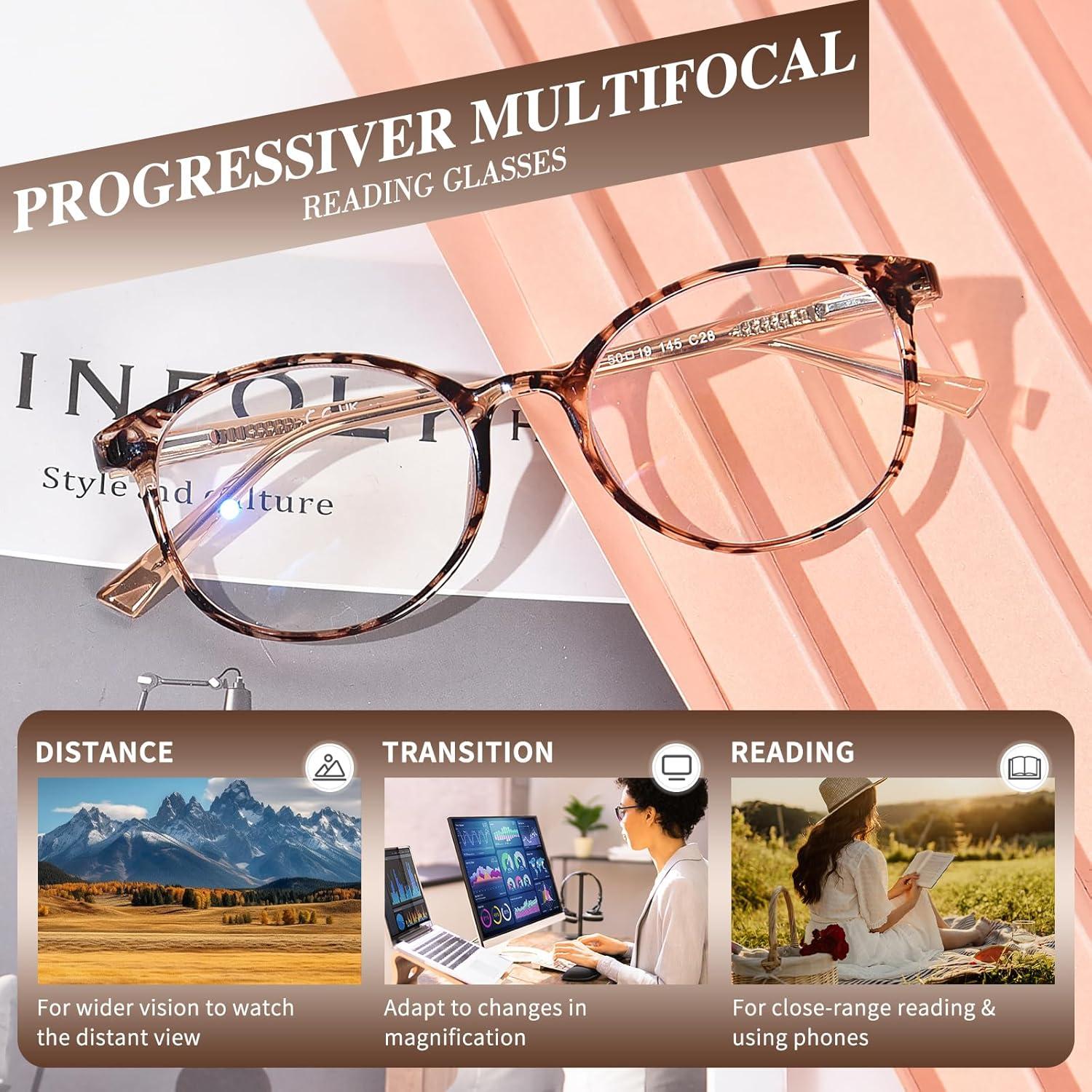 Gafas de Lectura Progresivas OPTOFENDY TR90 1.0x Tortuga