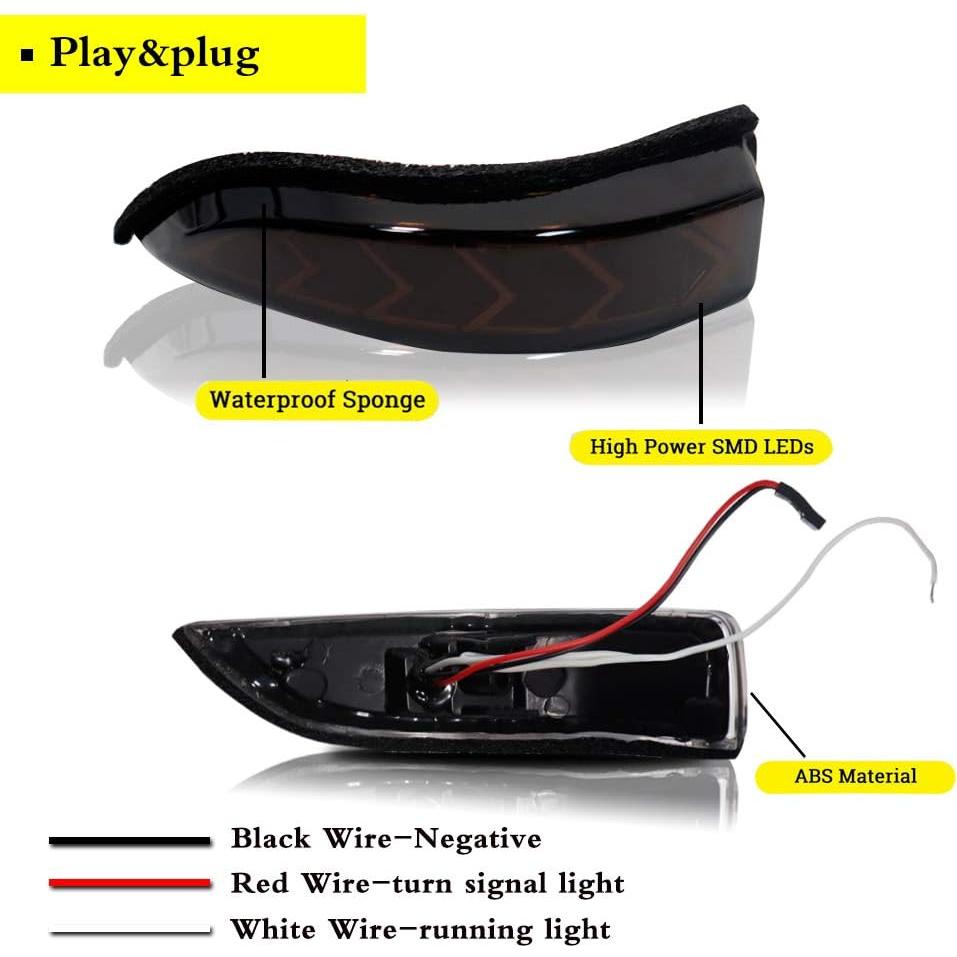 Intermitentes LED Dinámicos KENRTIR para Espejo Lateral Toyota