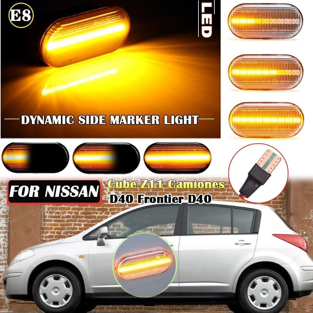 Luz de señal de giro LED secuencial Yoegerery para Nissan