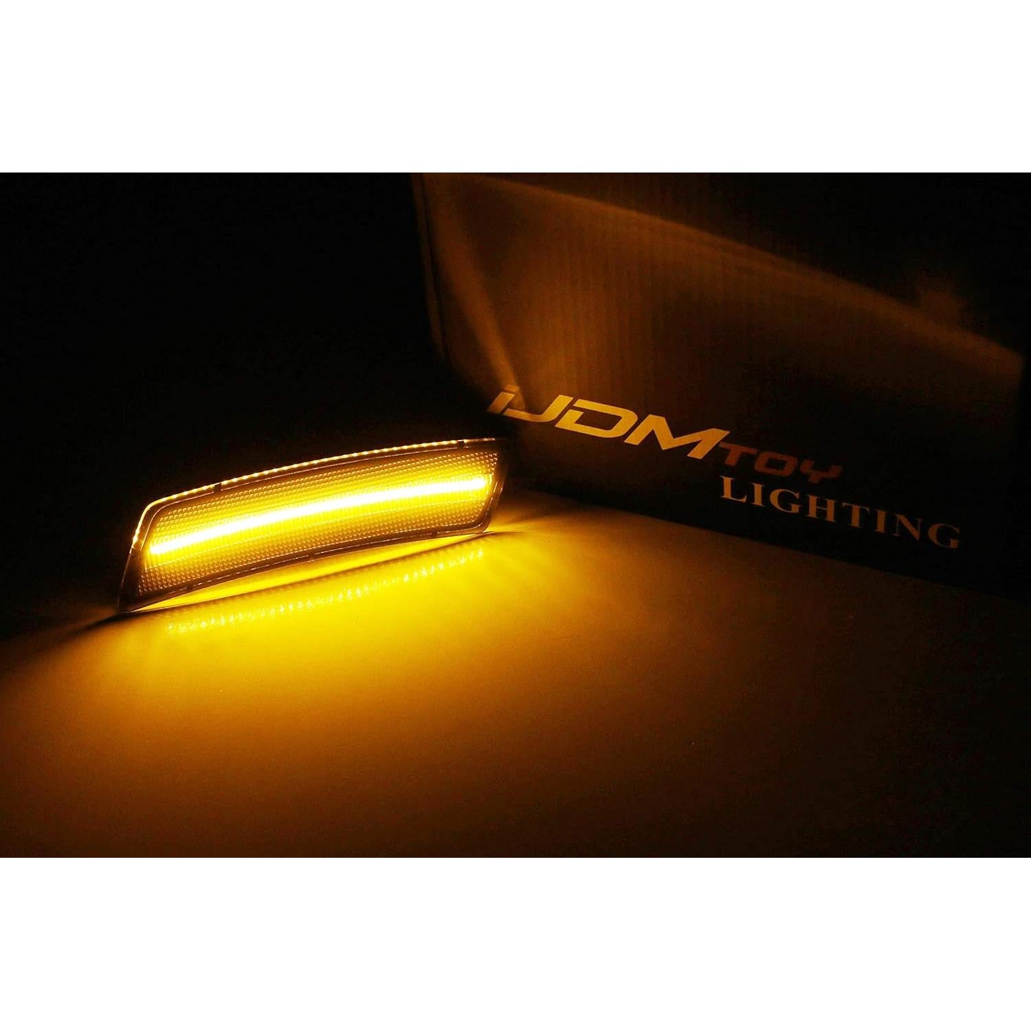 Kit Completo de Luz de Marcador Lateral LED iJDMTOY Ámbar