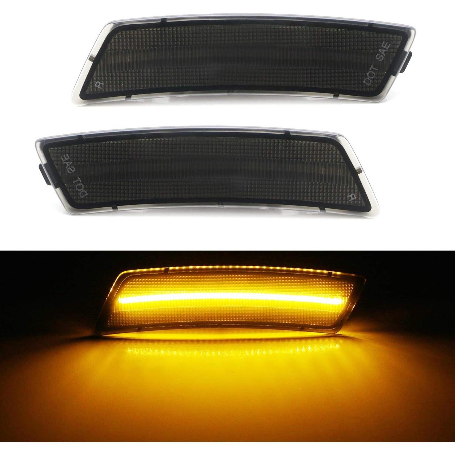 Kit Completo de Luz de Marcador Lateral LED iJDMTOY Ámbar