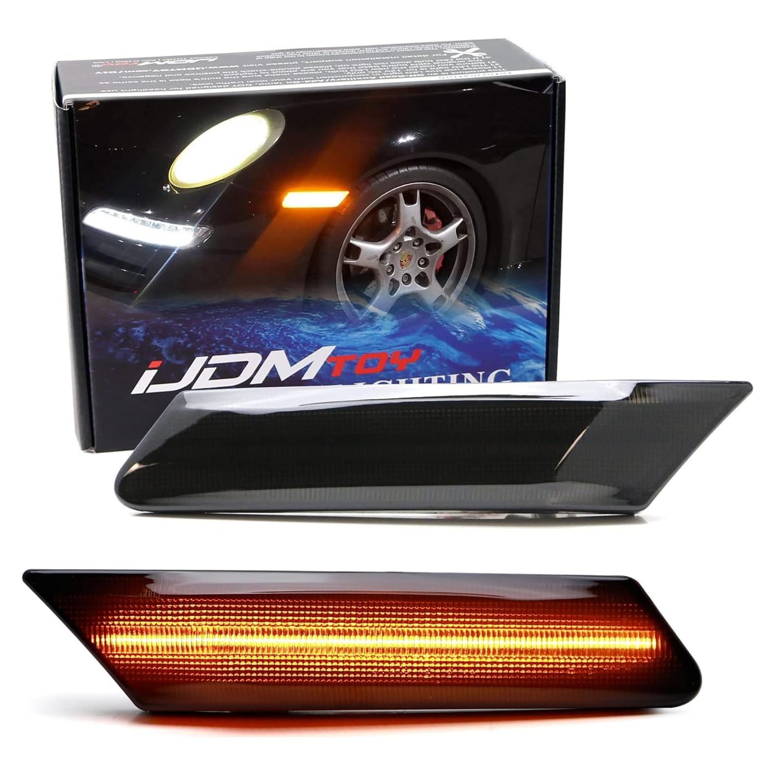 Kit Completo de Luz de Marcador Lateral LED iJDMTOY Ahumado