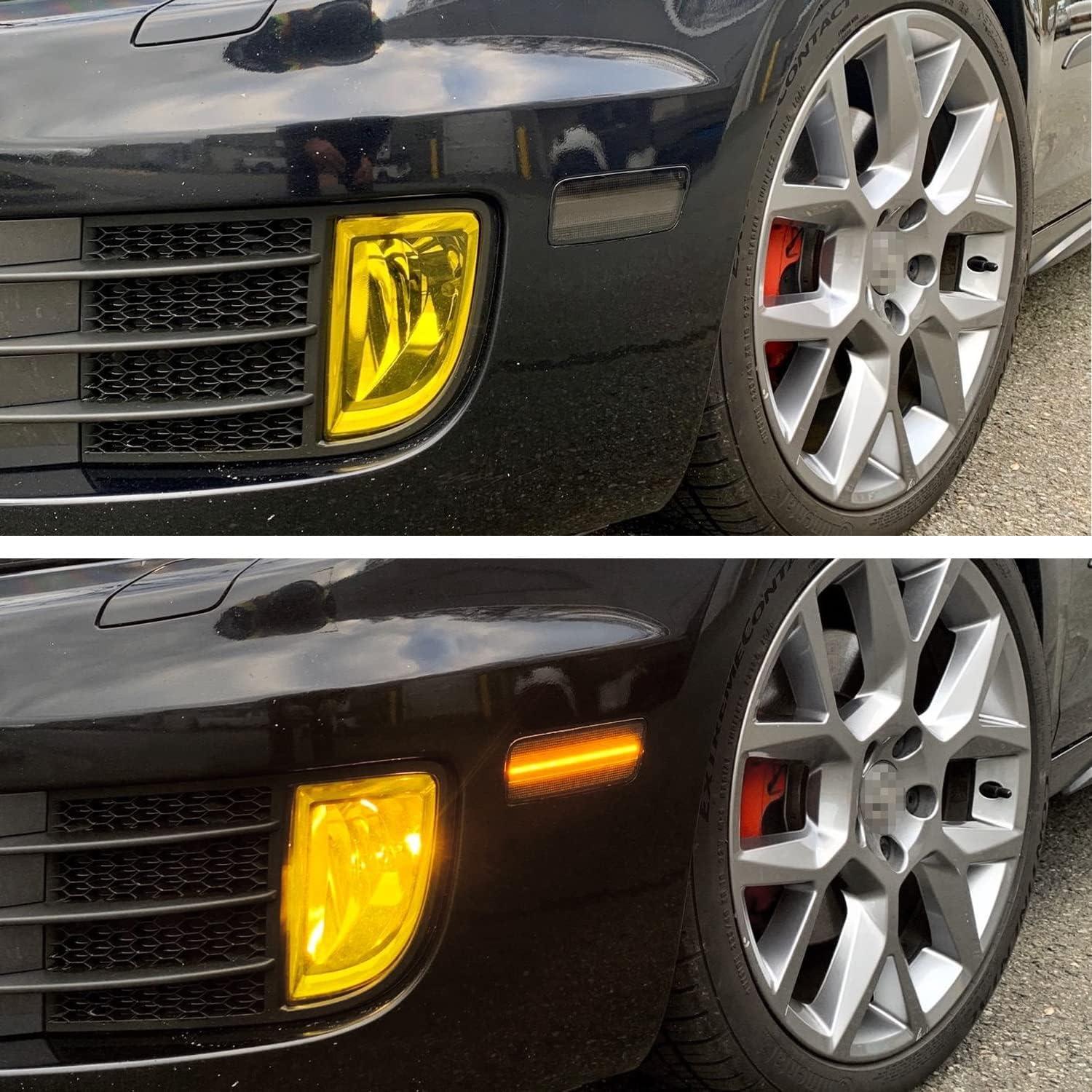 Kit Luz Marcador Lateral LED iJDMTOY Ahumado Ámbar VW GTI 2010-2014