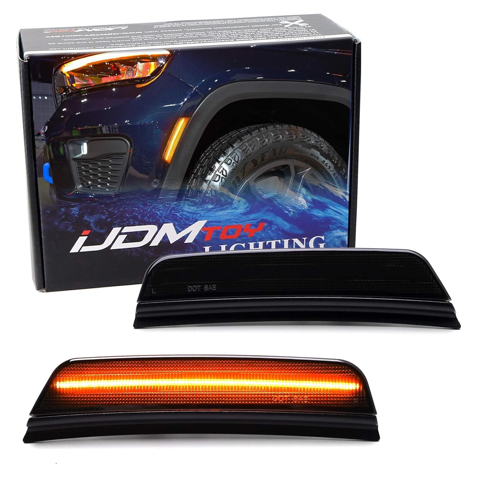 Kit Luces Marcador Lateral LED iJDMTOY Ahumado Ámbar Jeep 2021+