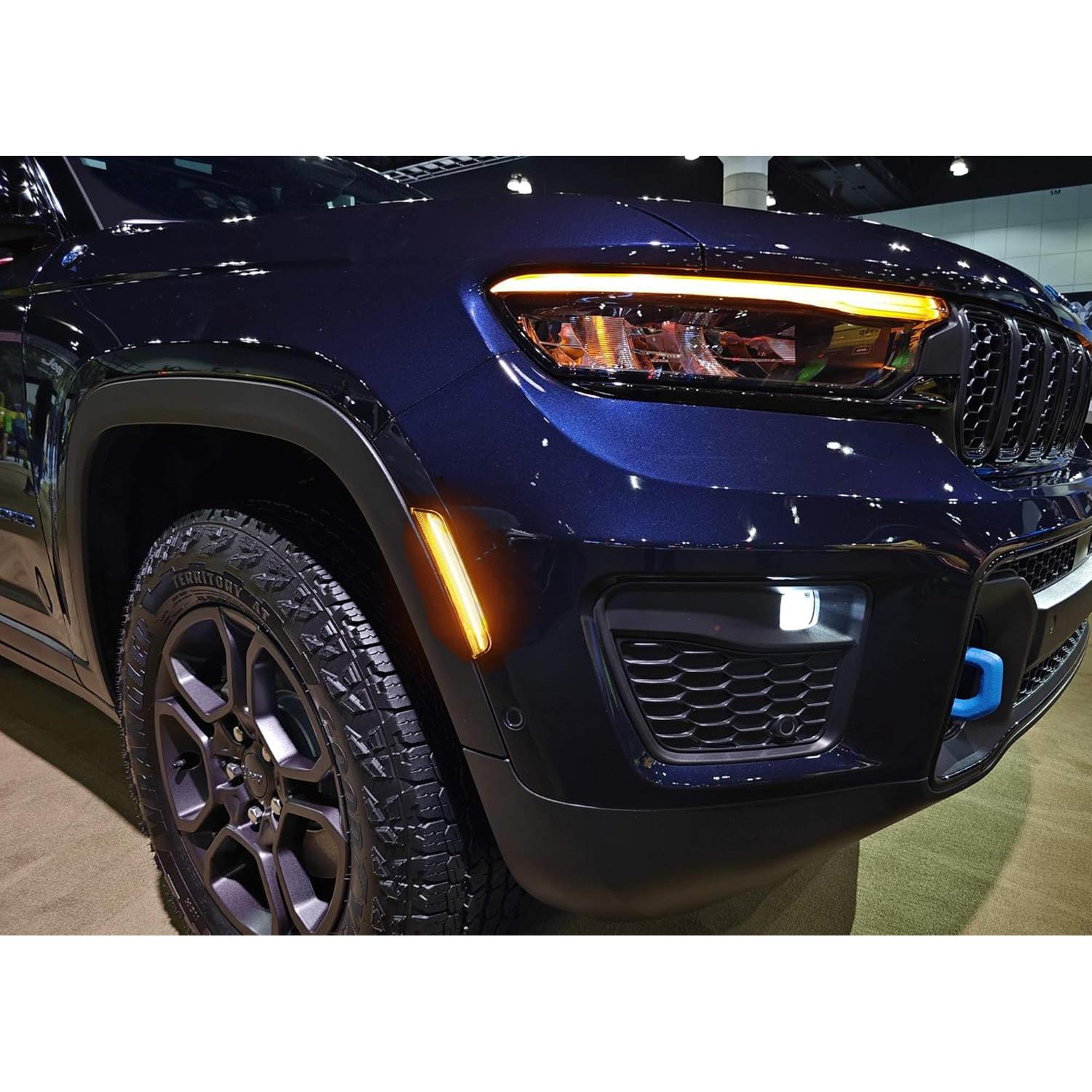 Kit Luces Marcador Lateral LED iJDMTOY Ahumado Ámbar Jeep 2021+