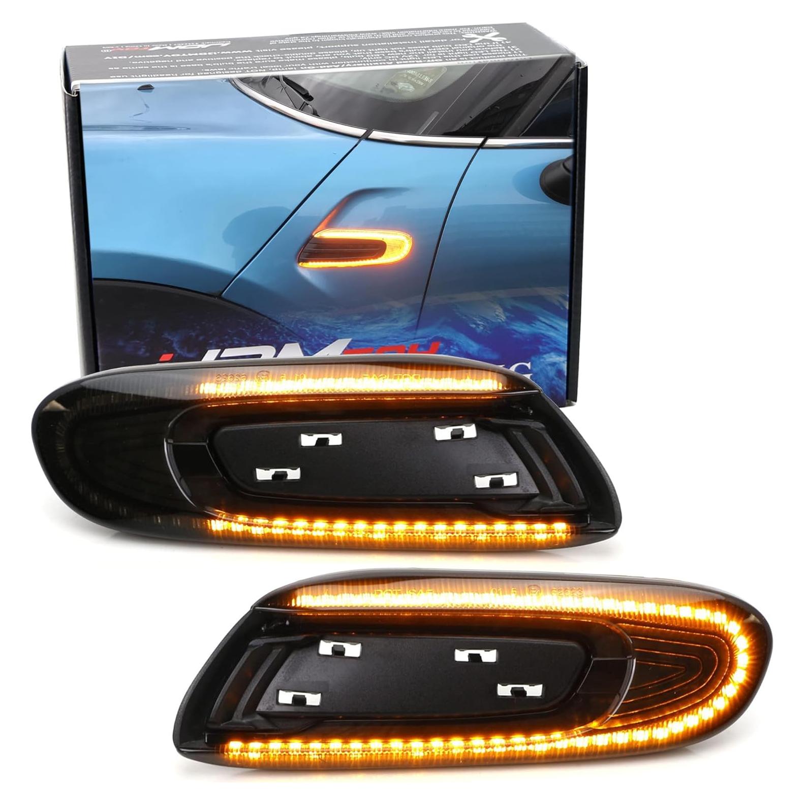 Kit de Luz LED Marcador Lateral iJDMTOY Ahumado para MINI Cooper