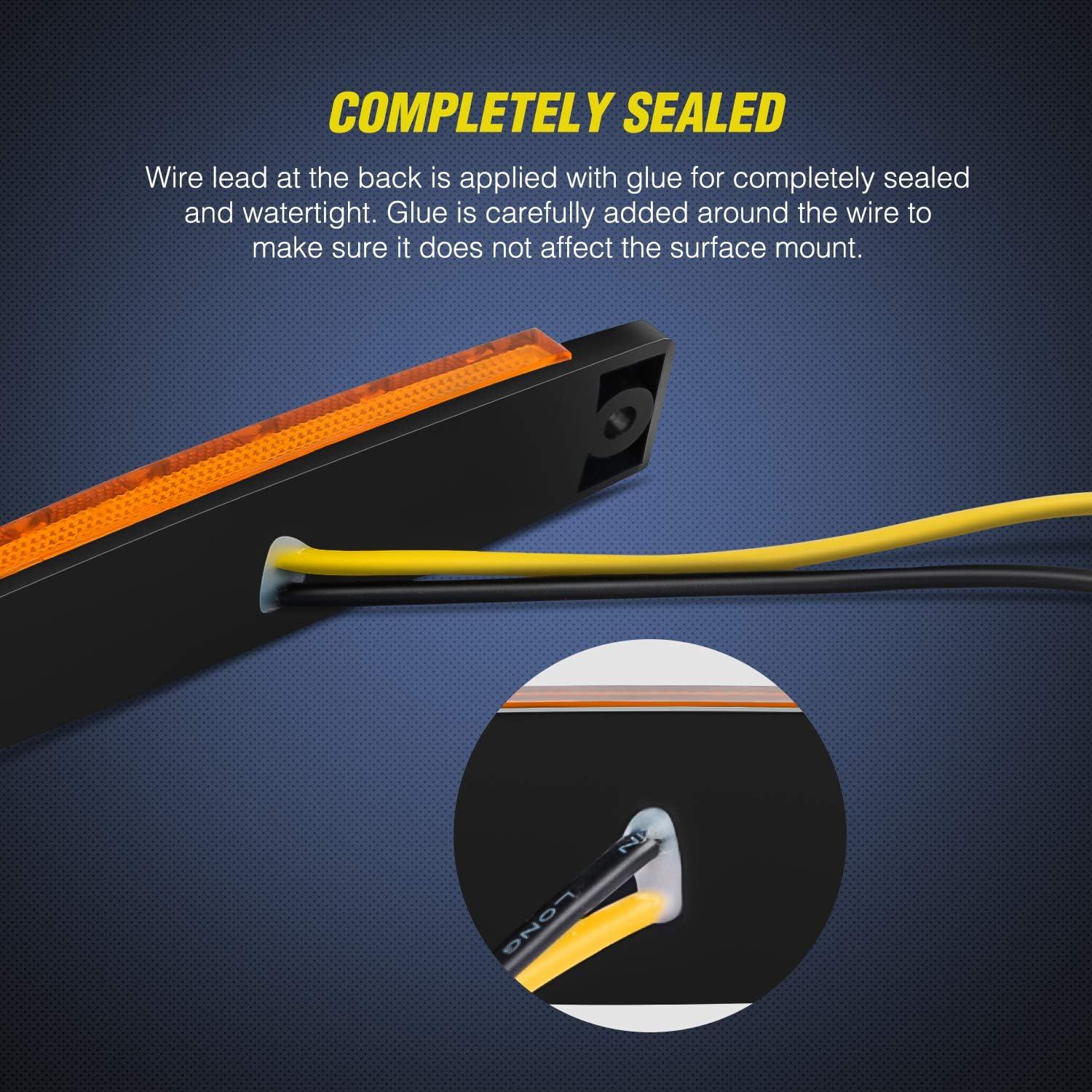 Luz de Marcador Lateral Nilight TL-80 9.7 cm 6 LED Ámbar/Rojo