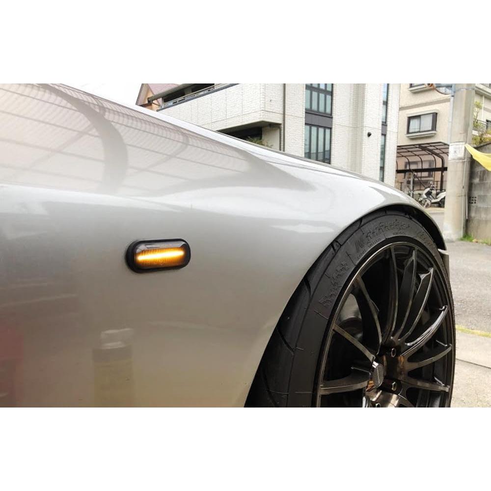 Kit Completo de Luz de Marcador Lateral LED Ahumado iJDMTOY para Honda S2000 2000-2009