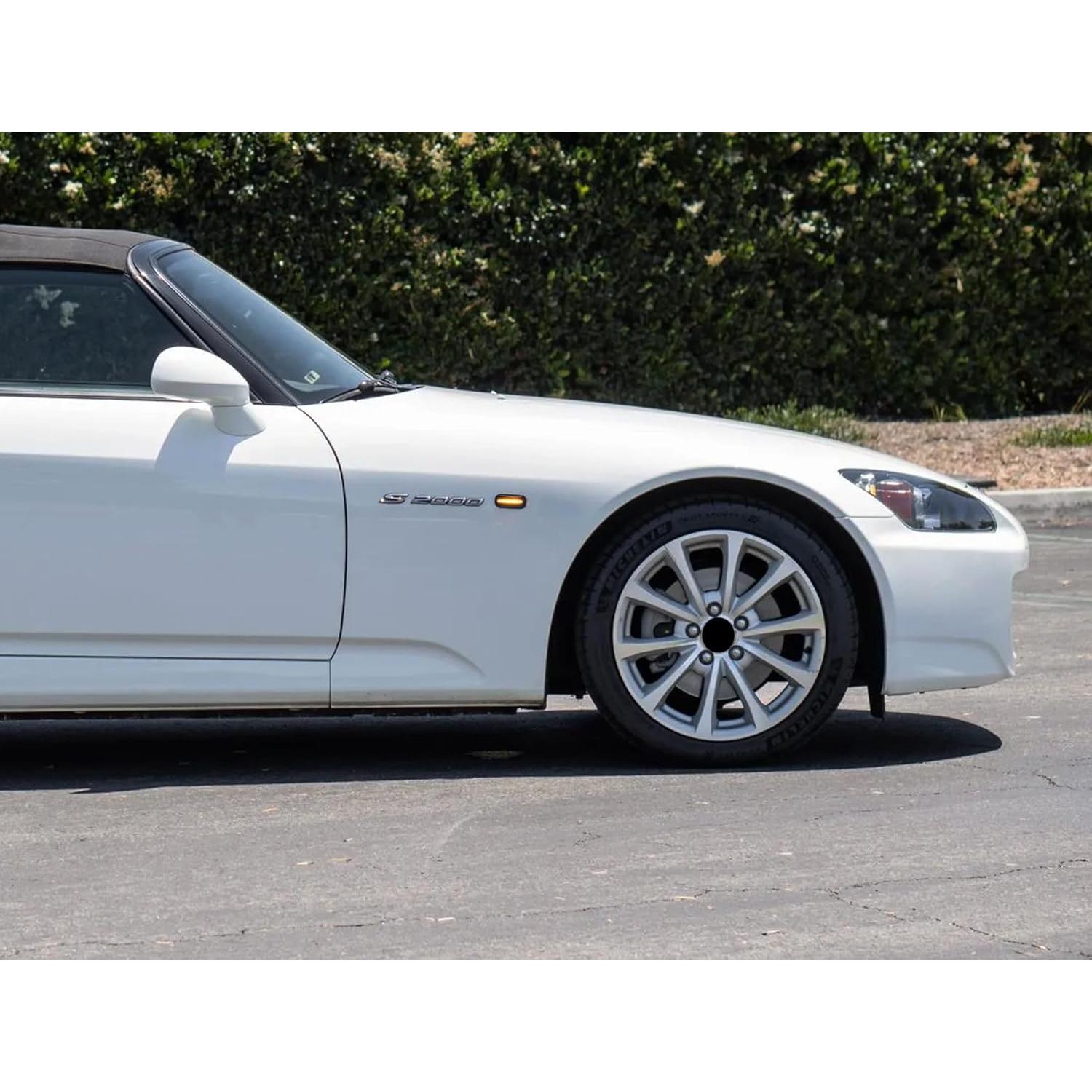 Kit Completo de Luz de Marcador Lateral LED Ahumado iJDMTOY para Honda S2000 2000-2009