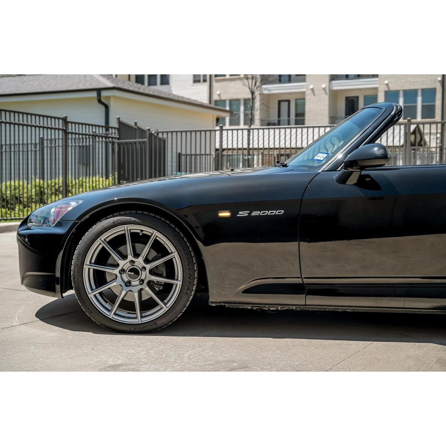 Kit Completo de Luz de Marcador Lateral LED Ahumado iJDMTOY para Honda S2000 2000-2009