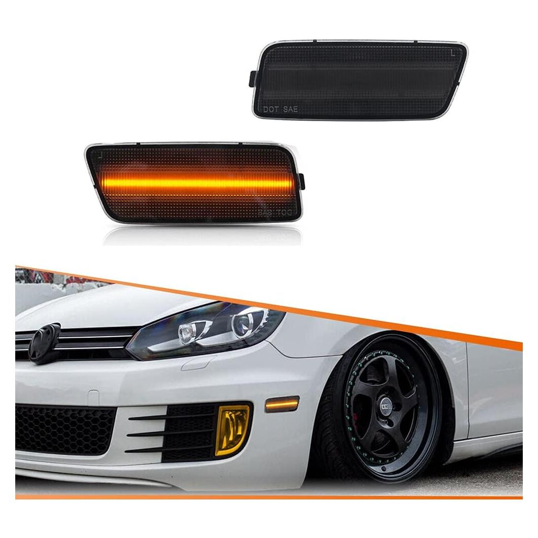 Lámparas LED Marcador Lateral Adiil Ámbar para VW MK6 GTI