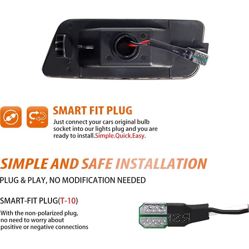 Lámparas LED Marcador Lateral Adiil Ámbar para VW MK6 GTI