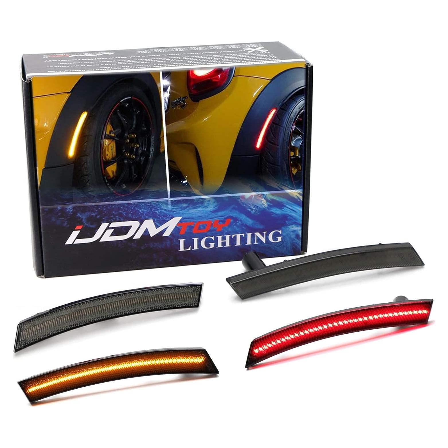Kit Luz Marcador Lateral LED iJDMTOY Ahumado para MINI 2002-2008
