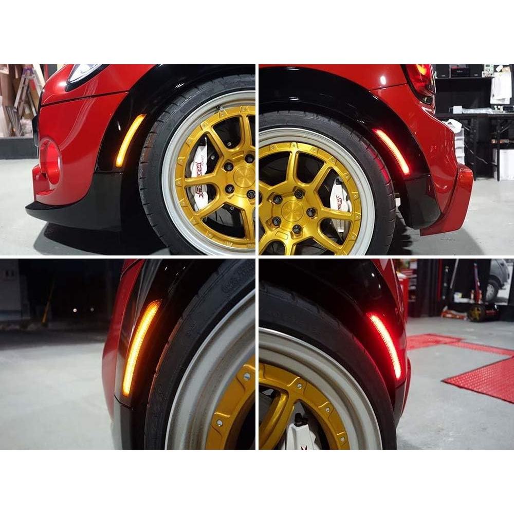 Kit Luz Marcador Lateral LED iJDMTOY Ahumado para MINI 2002-2008