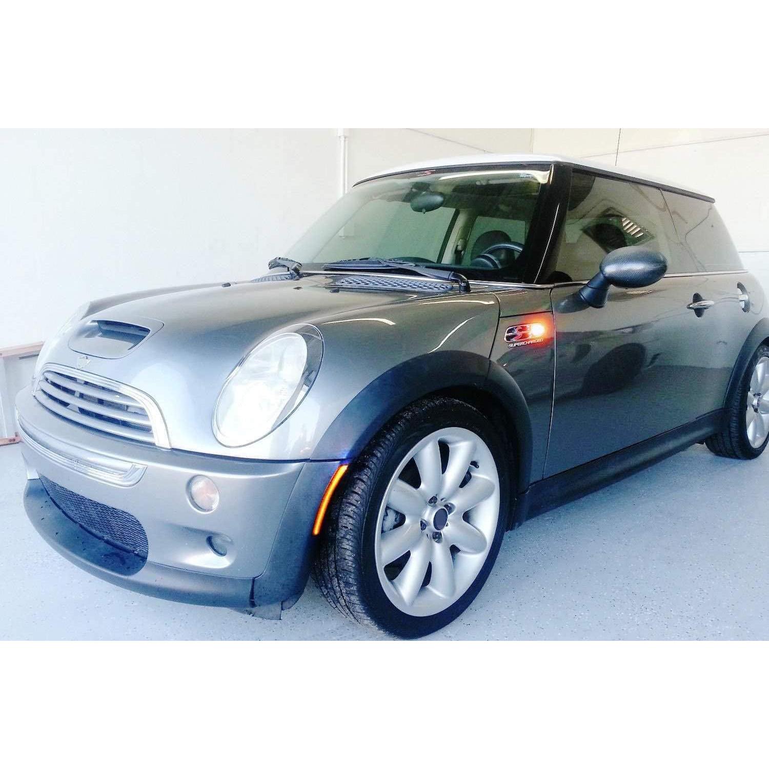 Kit Luz Marcador Lateral LED iJDMTOY Ahumado para MINI 2002-2008