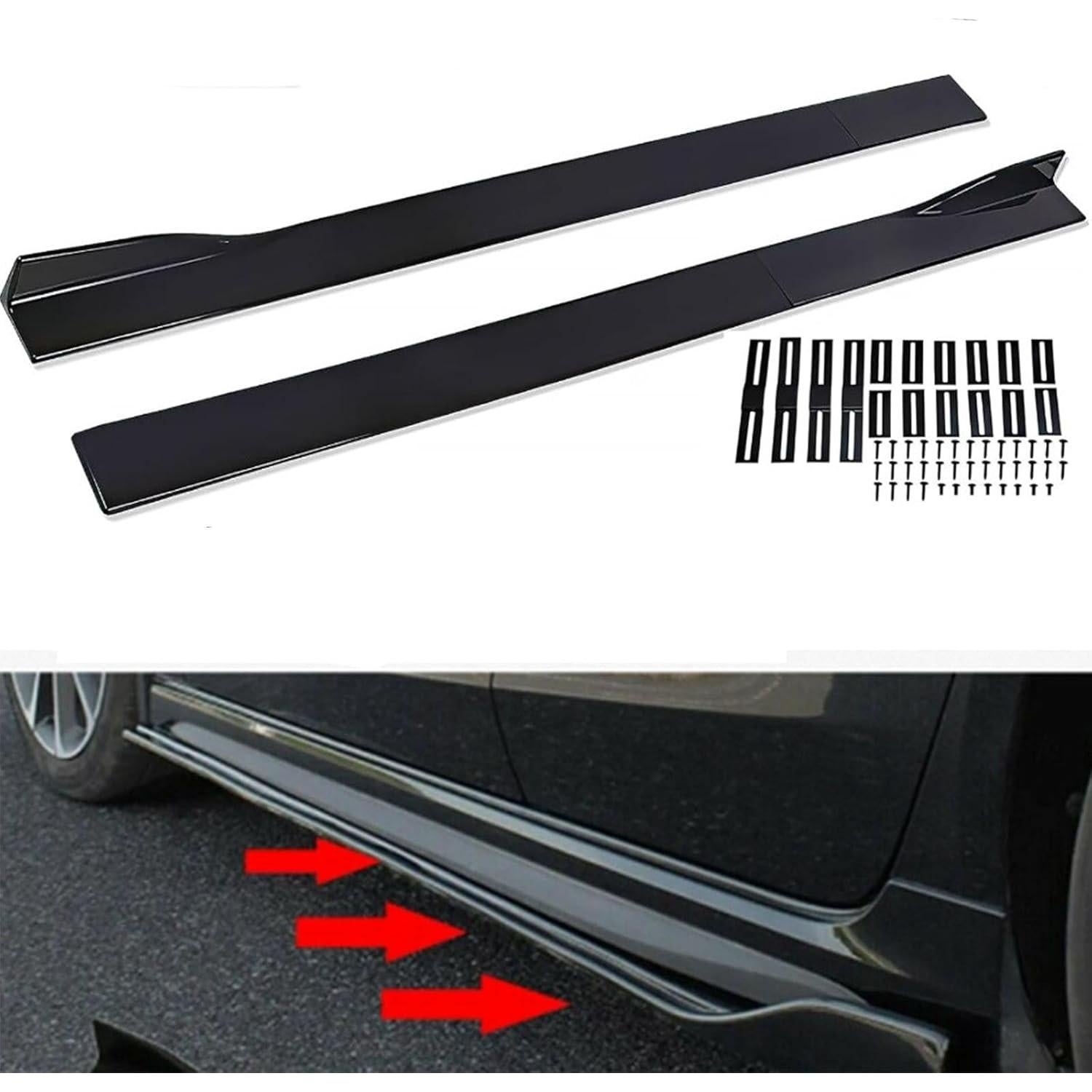 Faldón Lateral Universal ORIVIN 2m Negro para Automóvil