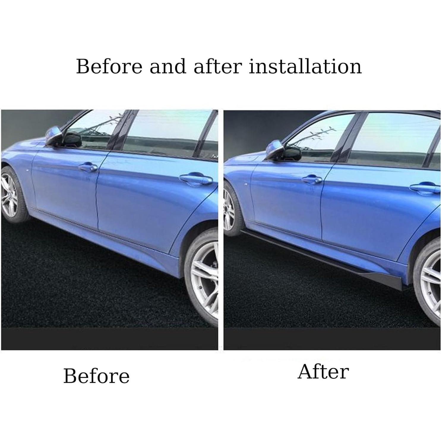 Faldón Lateral Universal ORIVIN 2m Negro para Automóvil