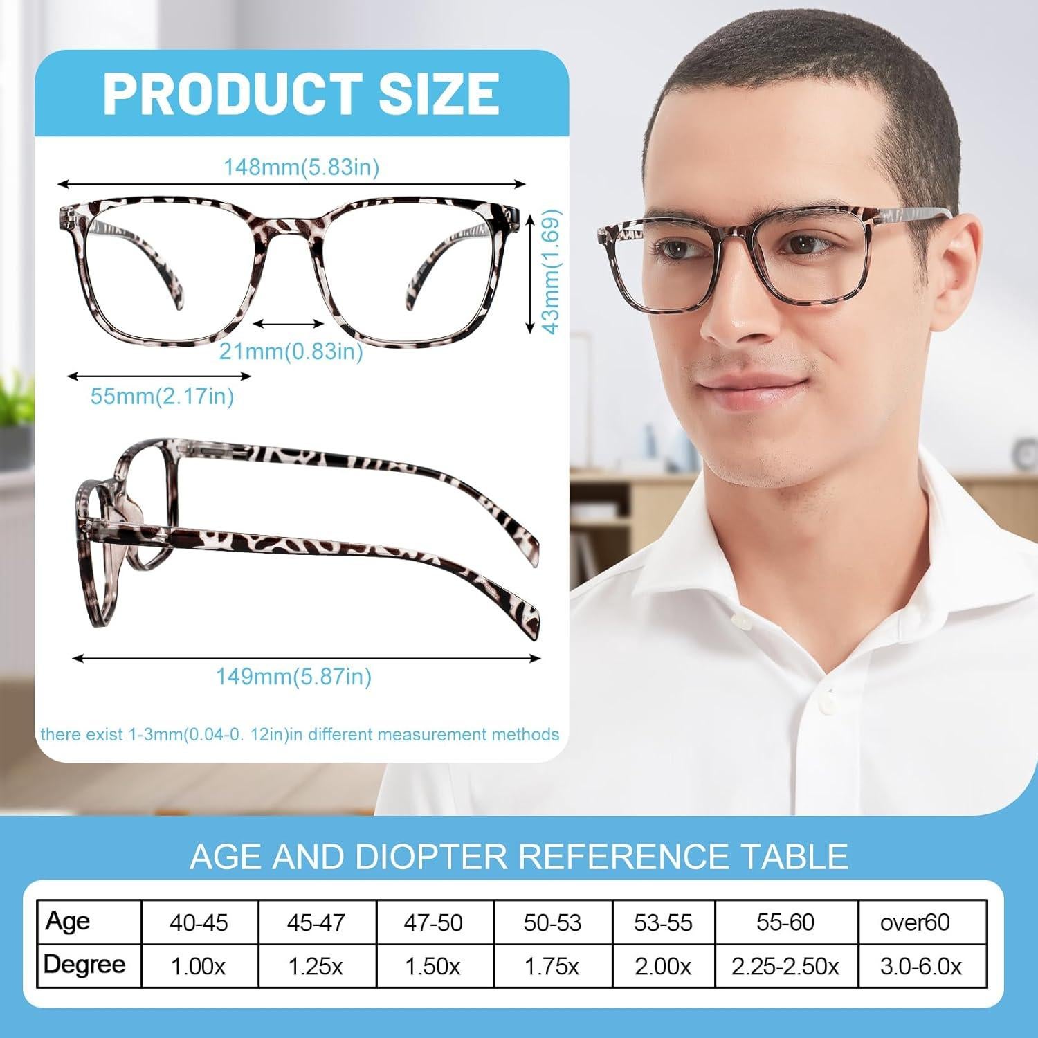 Gafas de Lectura OCCI CHIARI XL 2.25x Gris para Hombres