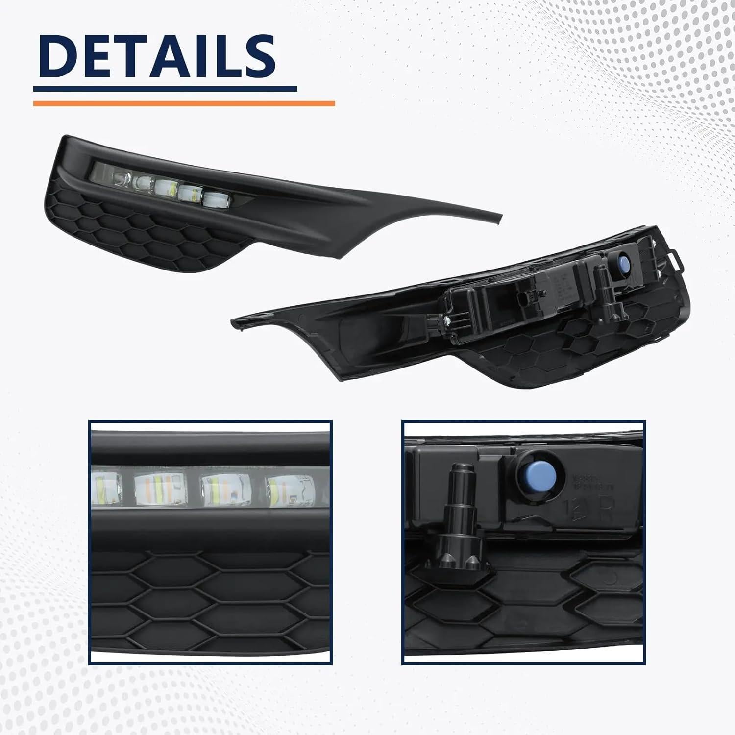 Rejilla Frontal y Faro PENSUN para Honda Accord 2016-2017